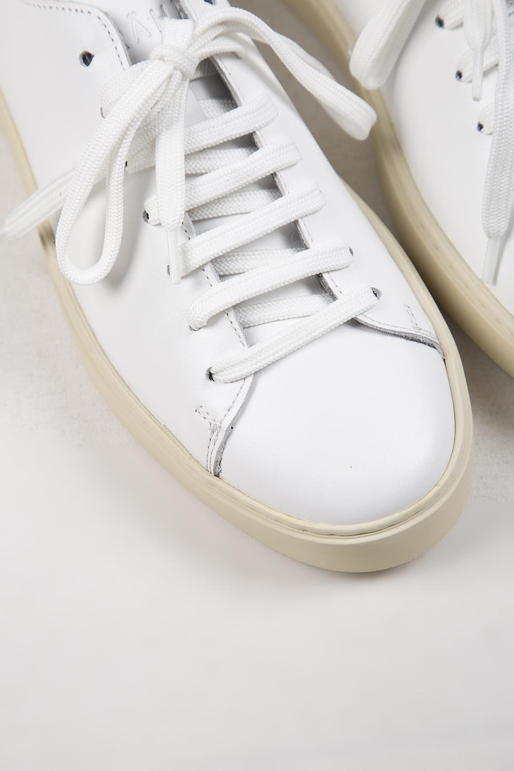 Krahe Ares Men's Genuine Leather White Sneakers