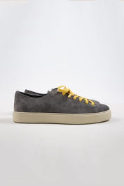 Krahe Ares Men's Genuine Leather Dark Grey Sneakers