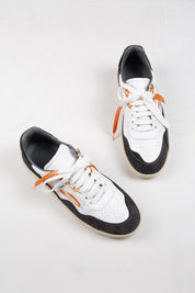 Krahe Artemis Men's Genuine Leather White-Grey Sneakers