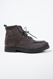 Krahe Dante Men's Genuine Leather Laced Charcoal Boots