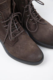 Krahe Zeno Men's Genuine Leather Laced Mocha Boots