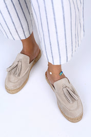 Manijero Edita Women's Genuine Leather Beige Clogs