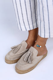 Manijero Edita Women's Genuine Leather Beige Clogs