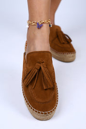 Manijero Edita Women's Genuine Leather Tan Clogs